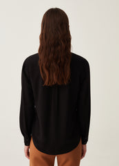 Shirt In Viscose With Pocket