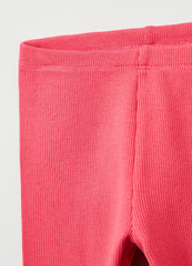 Ovs Ribbing Leggings With Wavy Hem