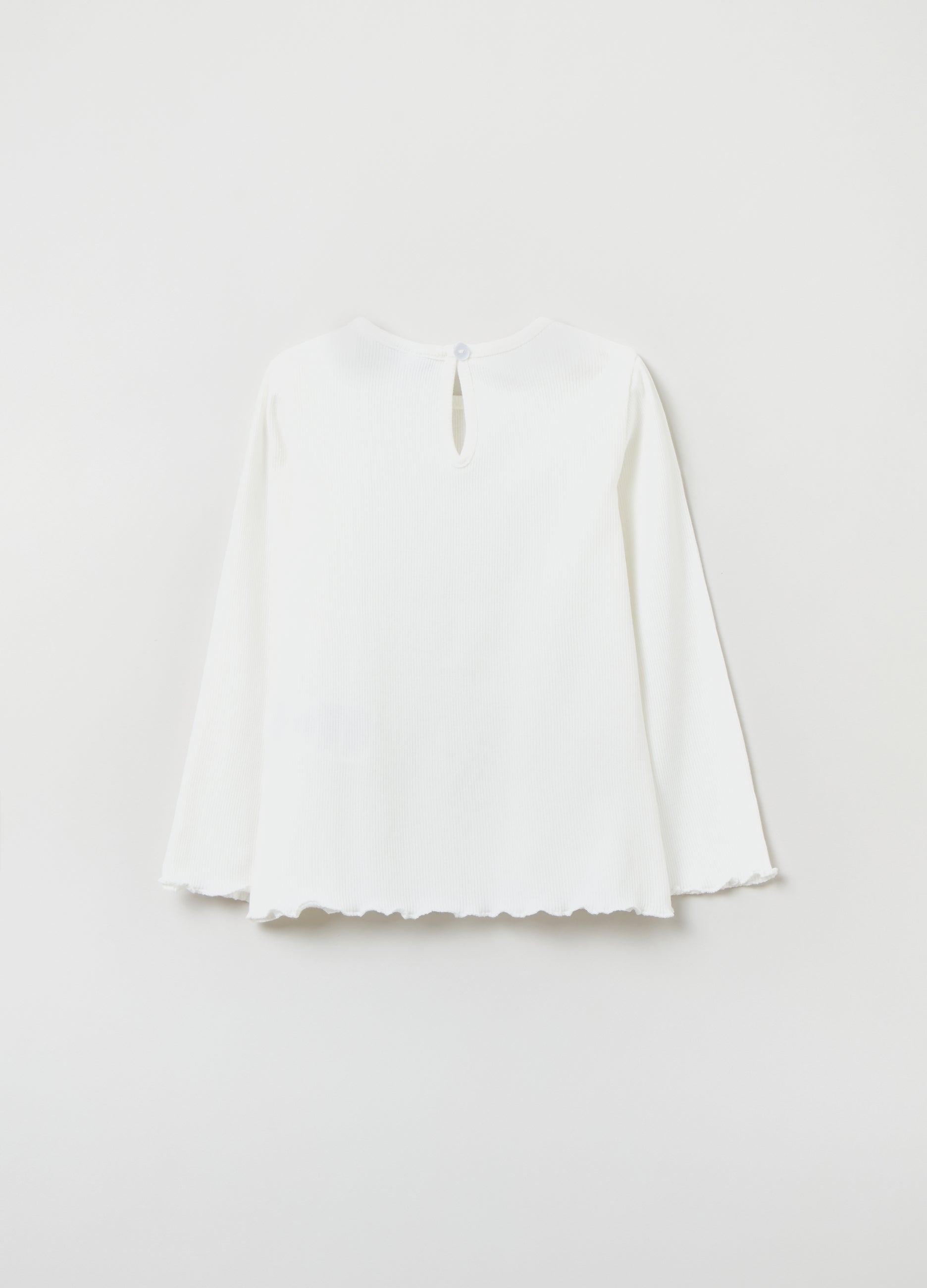 Ovs T-Shirt With Long Ribbed Sleeves