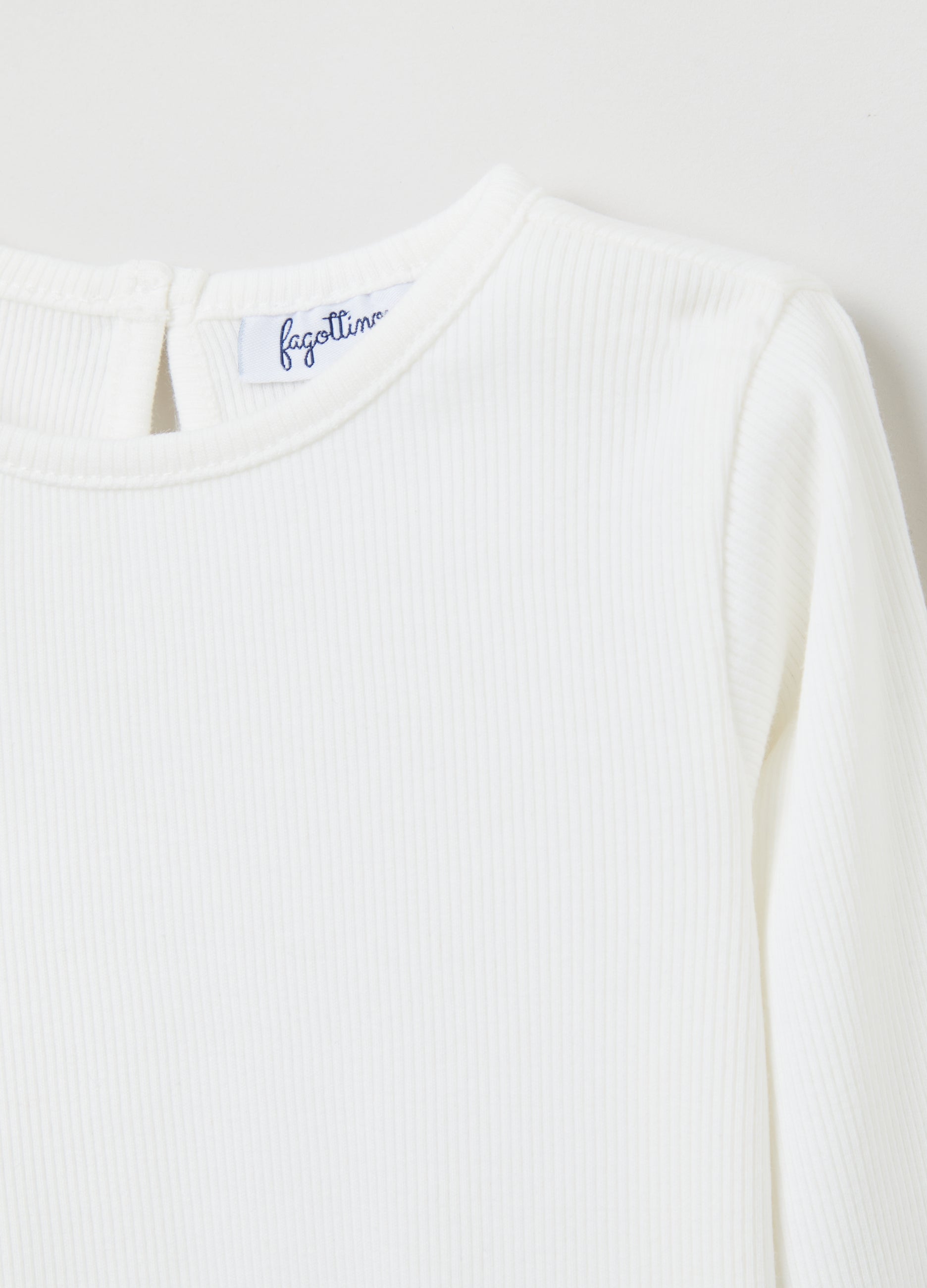 Ovs T-Shirt With Long Ribbed Sleeves