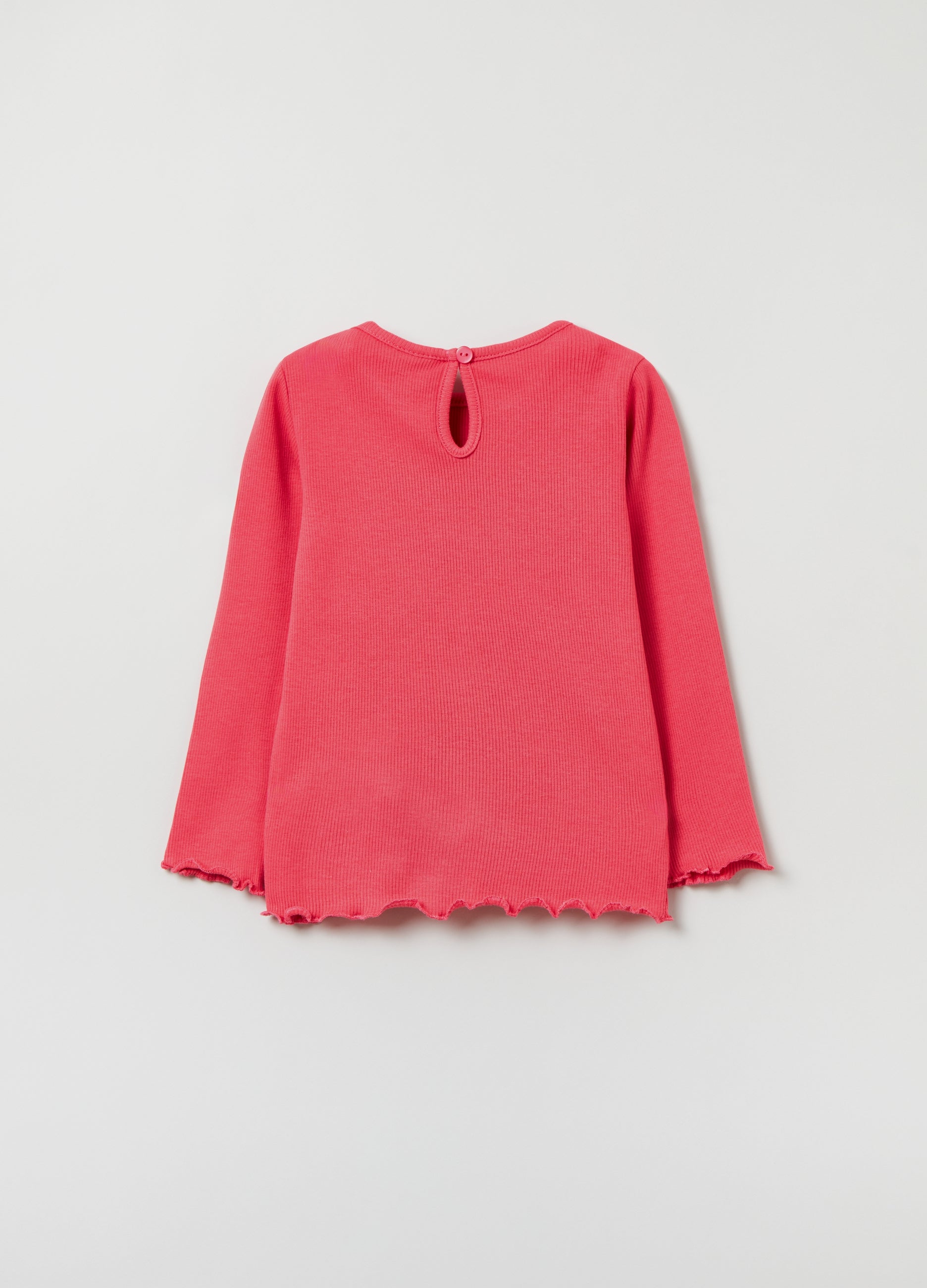 Ovs T-Shirt With Long Ribbed Sleeves