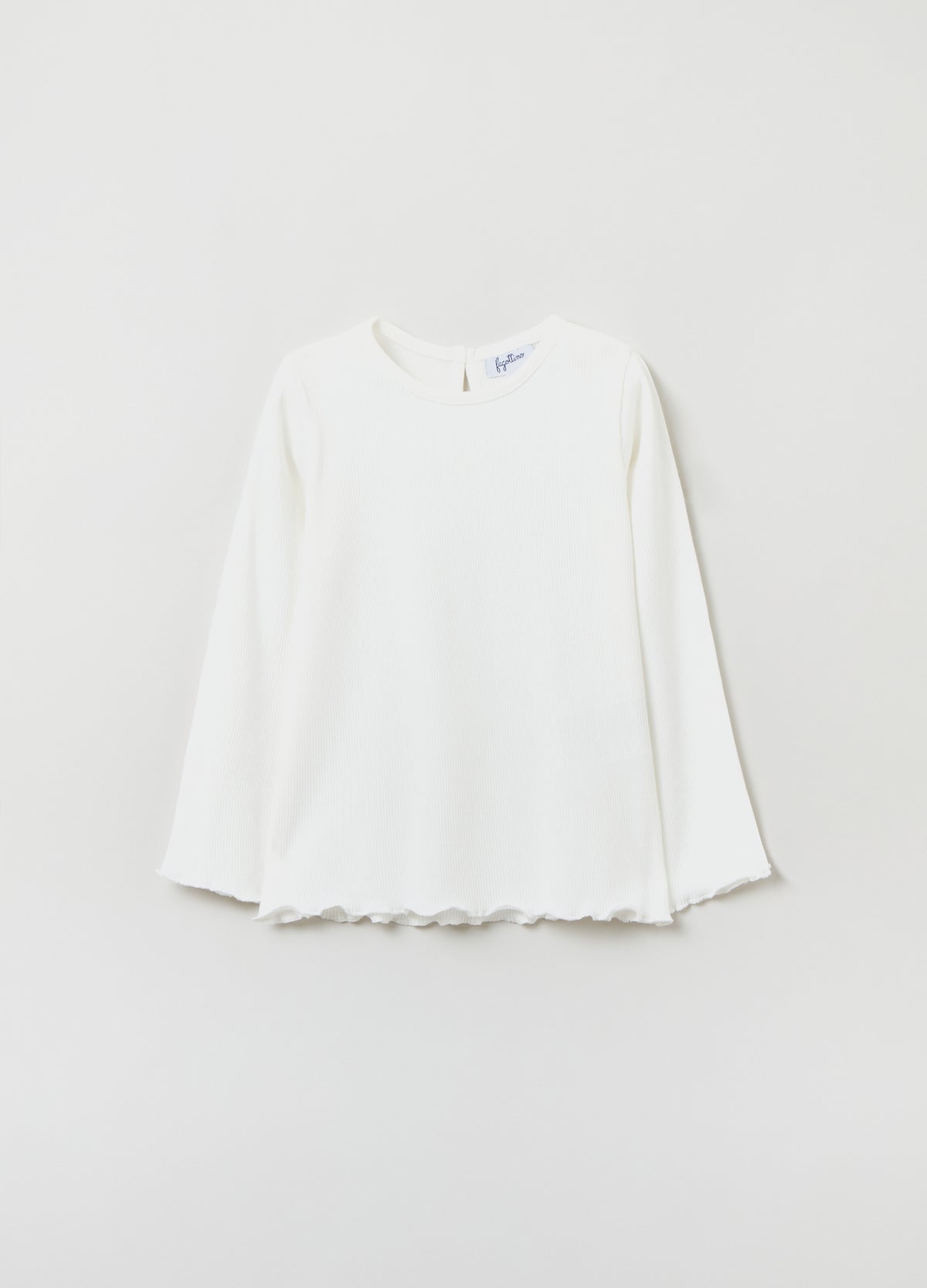 Ovs T-Shirt With Long Ribbed Sleeves