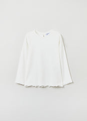 Ovs T-Shirt With Long Ribbed Sleeves