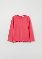 Ovs T-Shirt With Long Ribbed Sleeves