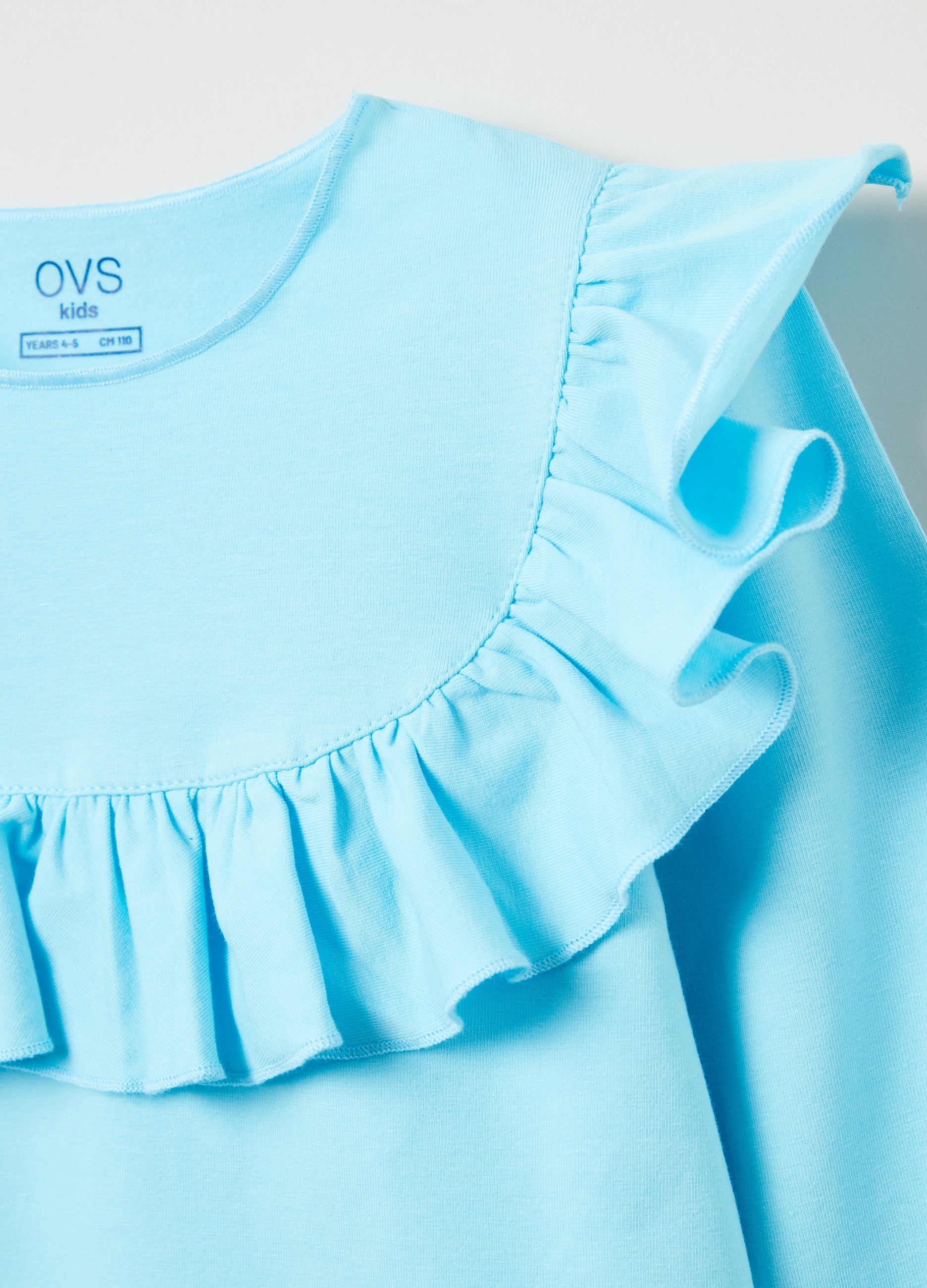 Ovs Long-Sleeved T-Shirt With Flounce