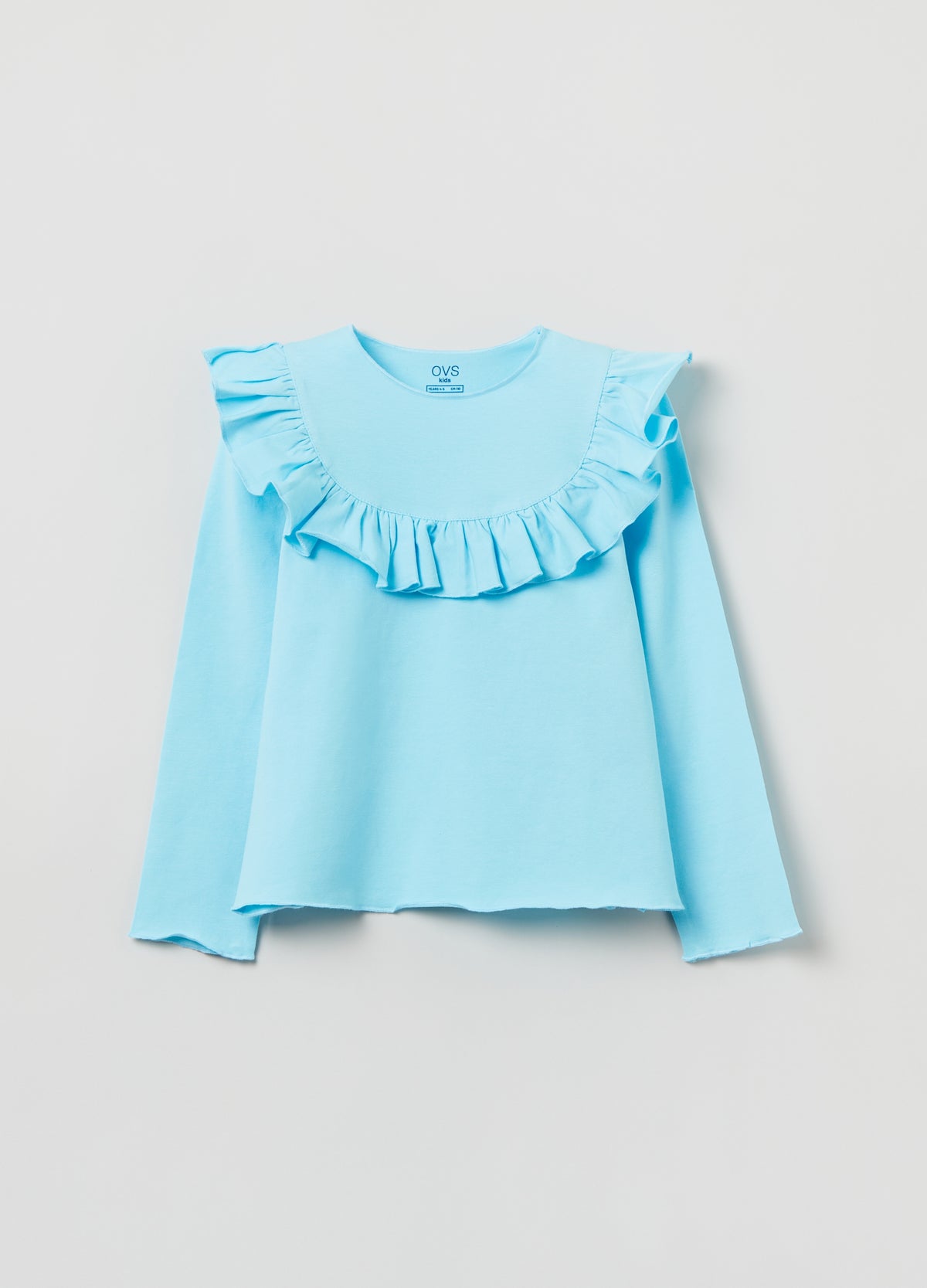 Ovs Long-Sleeved T-Shirt With Flounce