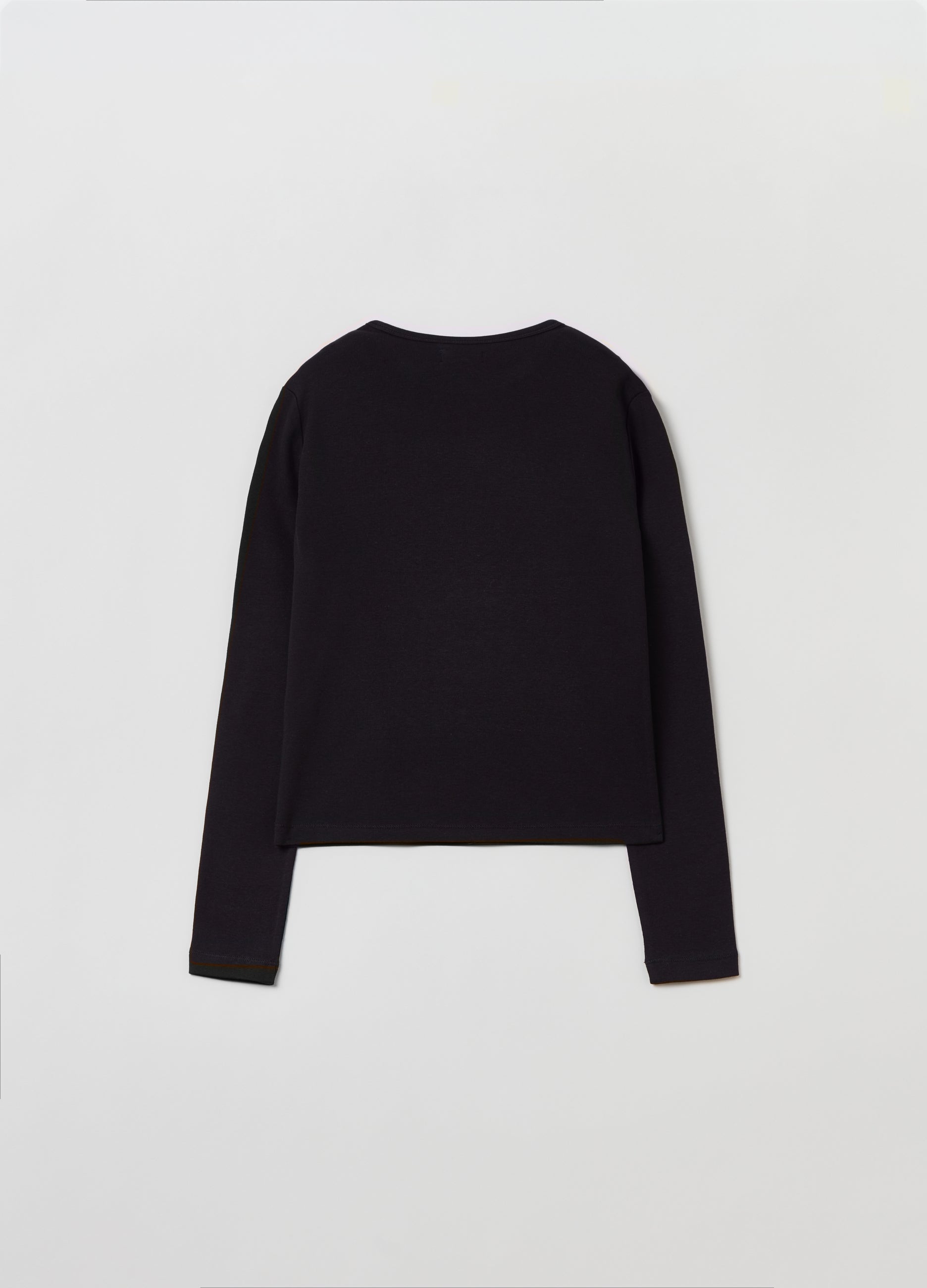 Ovs Long-Sleeved T-Shirt In Cotton