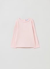 Ovs Pointelle T-Shirt With Long Sleeves