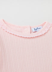 Ovs Pointelle T-Shirt With Long Sleeves