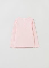 Ovs Pointelle T-Shirt With Long Sleeves