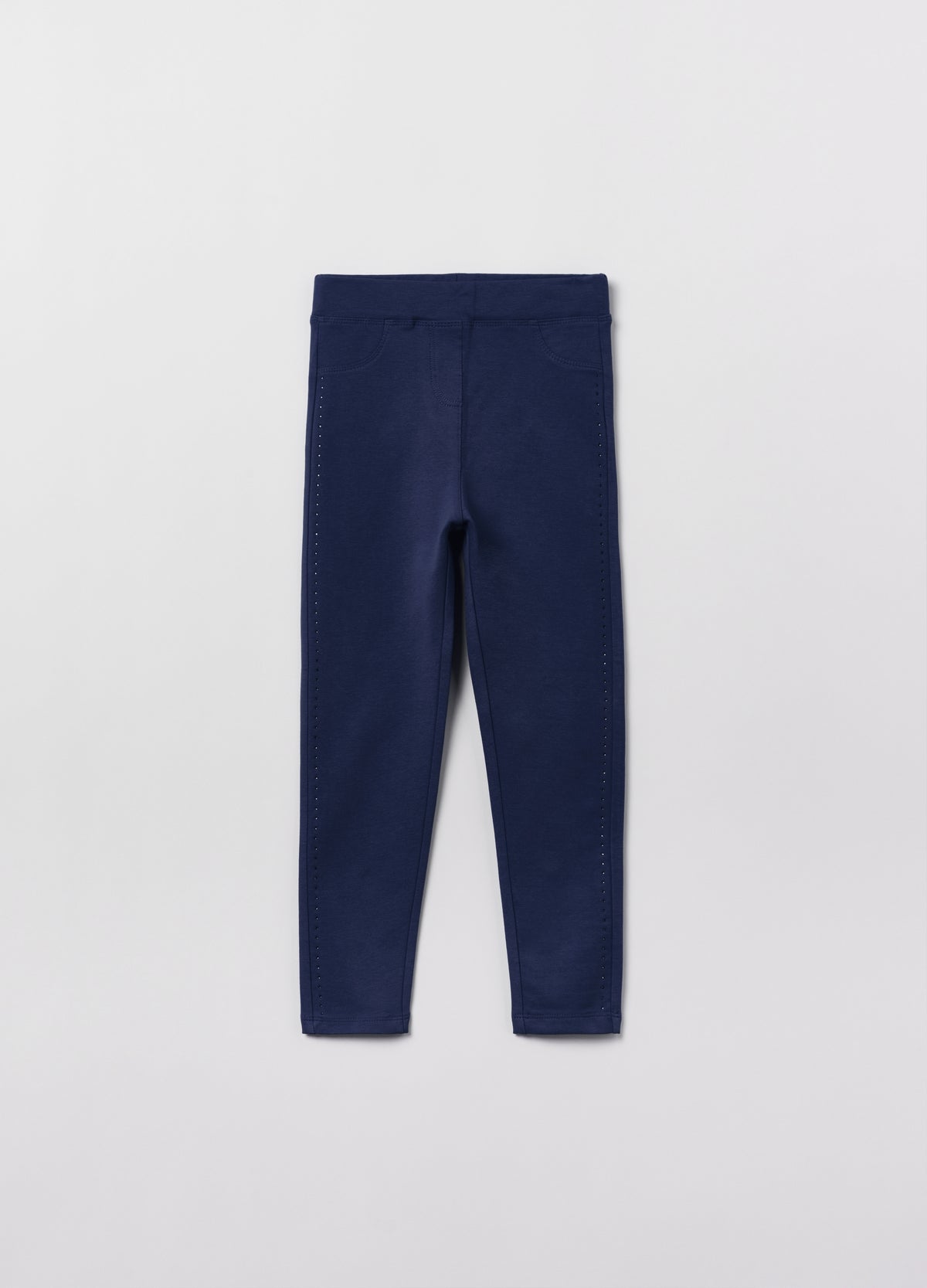 Ovs Stretch Treggings With Diamanté Motif