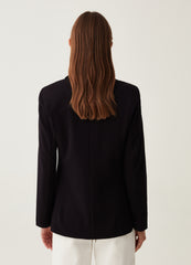 Single-Breasted Blazer With Pockets