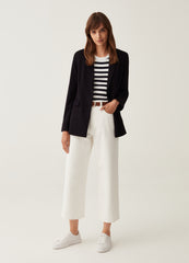 Single-Breasted Blazer With Pockets
