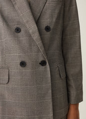 Double-Breasted Stretch Blazer