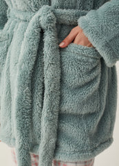 Short Dressing Gown With Belt
