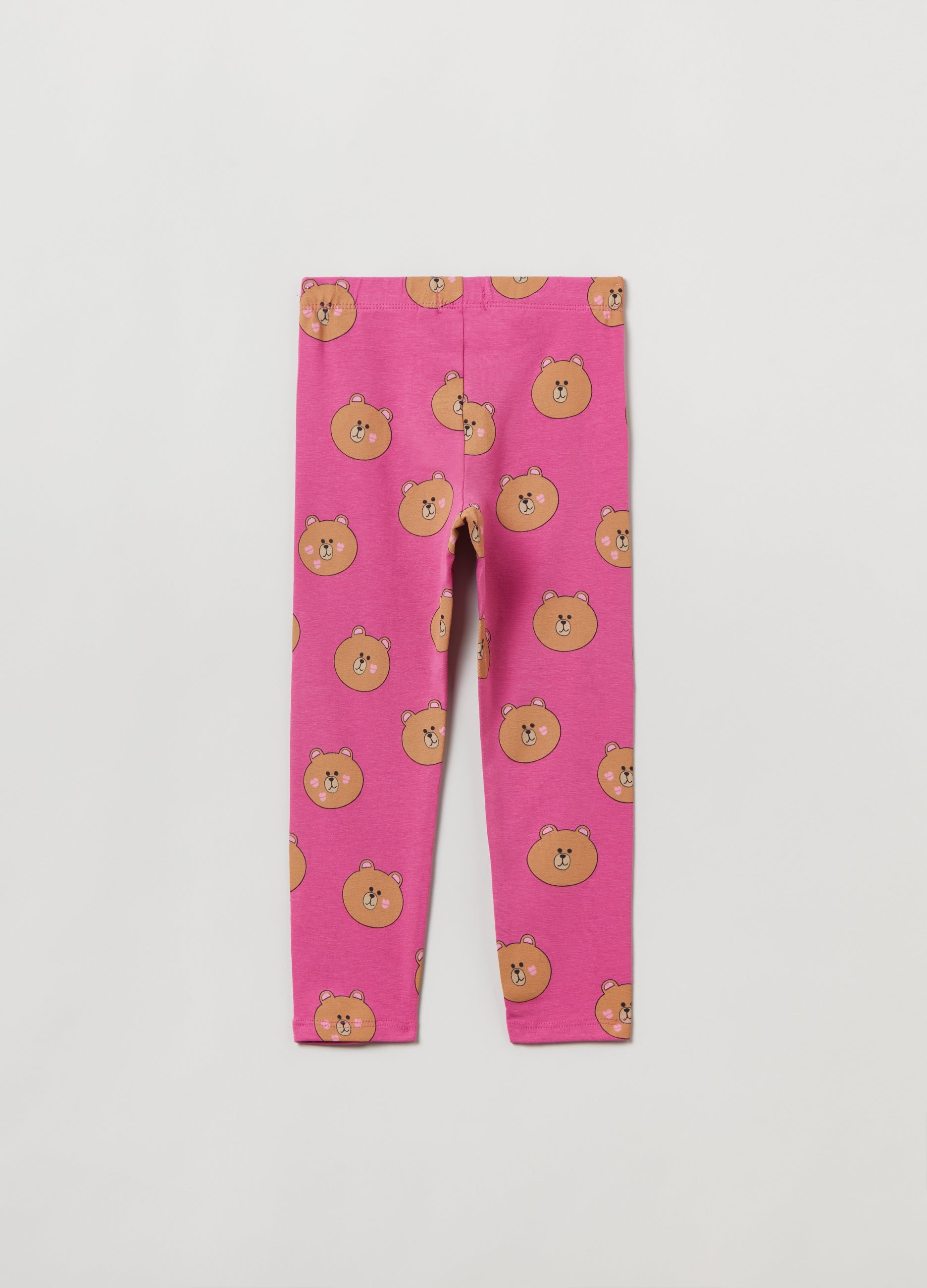 Ovs Printed Stretch Cotton Leggings