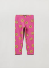 Ovs Printed Stretch Cotton Leggings