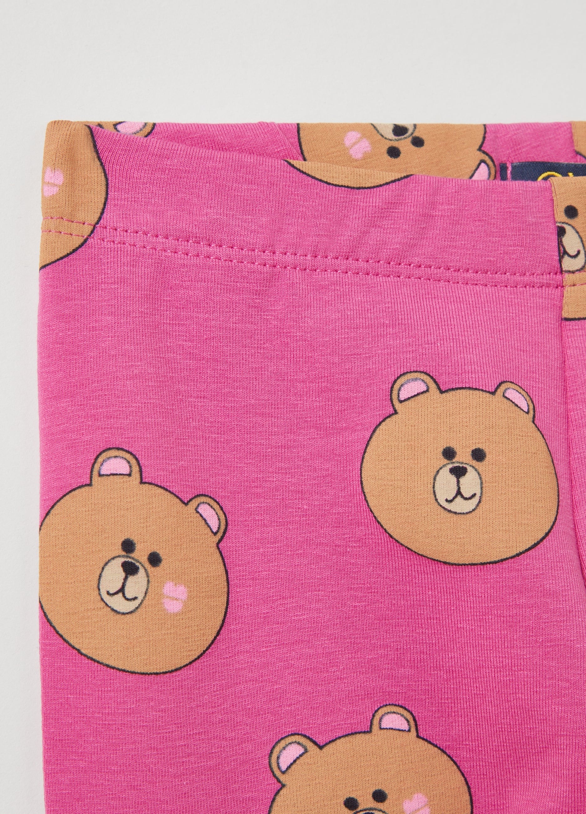 Ovs Printed Stretch Cotton Leggings