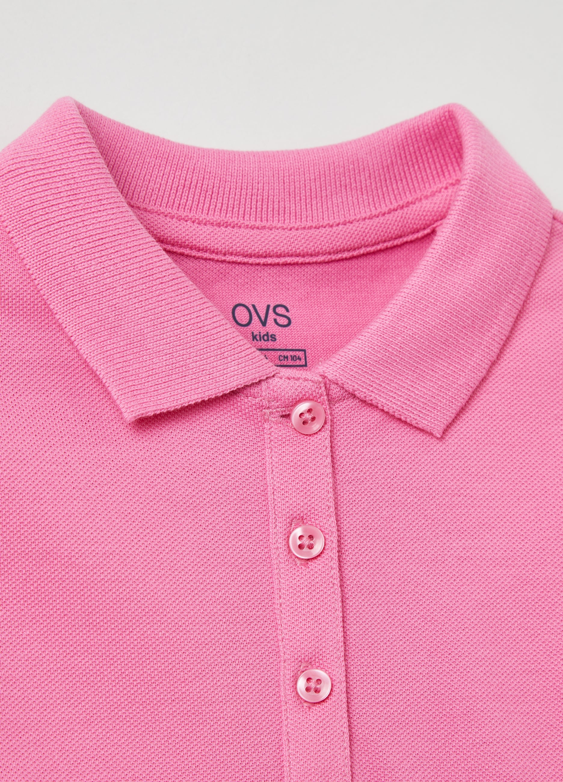 Ovs Long-Sleeved Piquet Polo Shirt