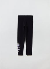 Ovs Printed Stretch Cotton Leggings
