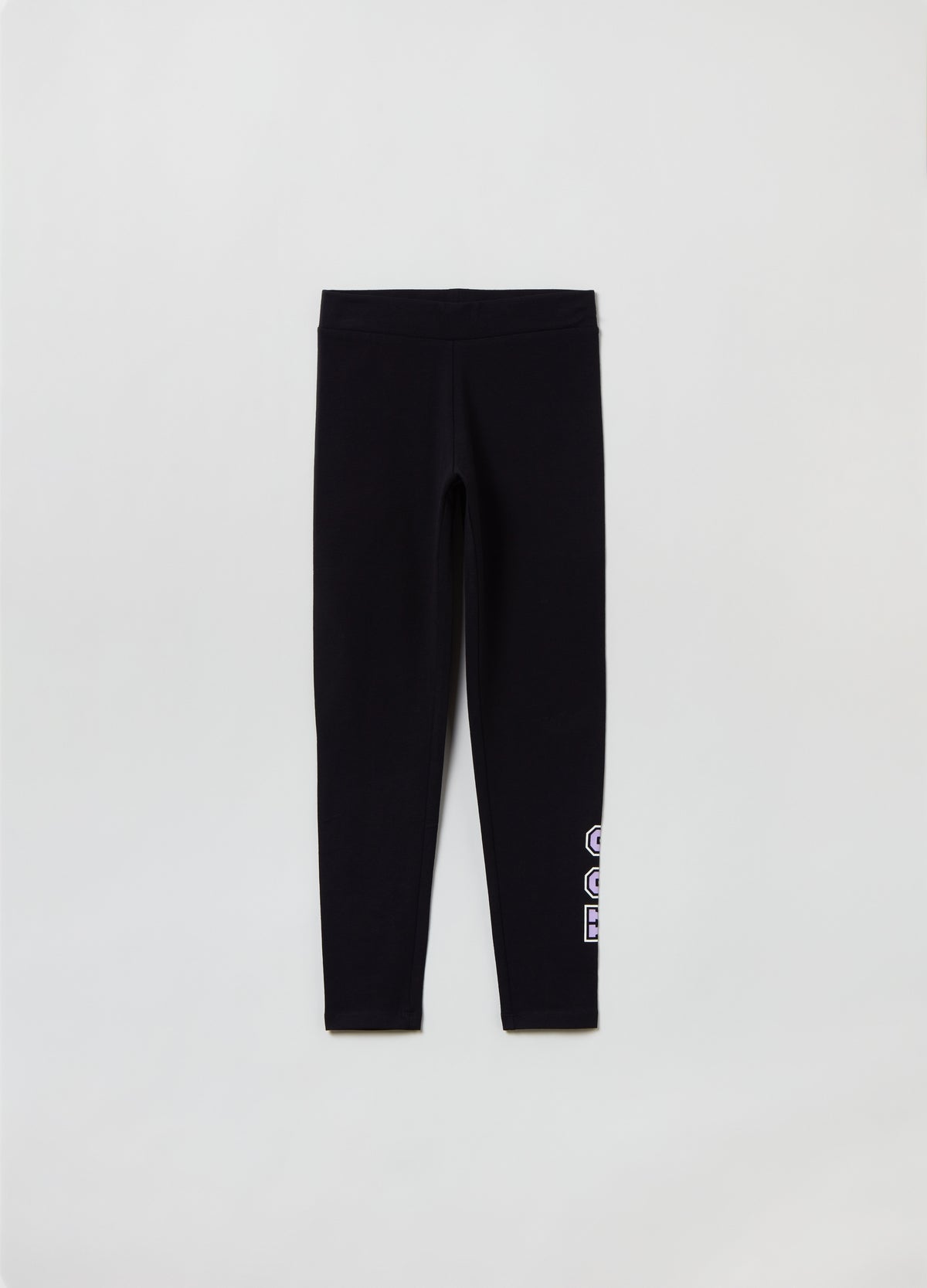 Ovs Printed Stretch Cotton Leggings
