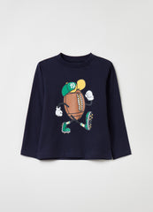 Ovs Long-Sleeved T-Shirt With Ball Print