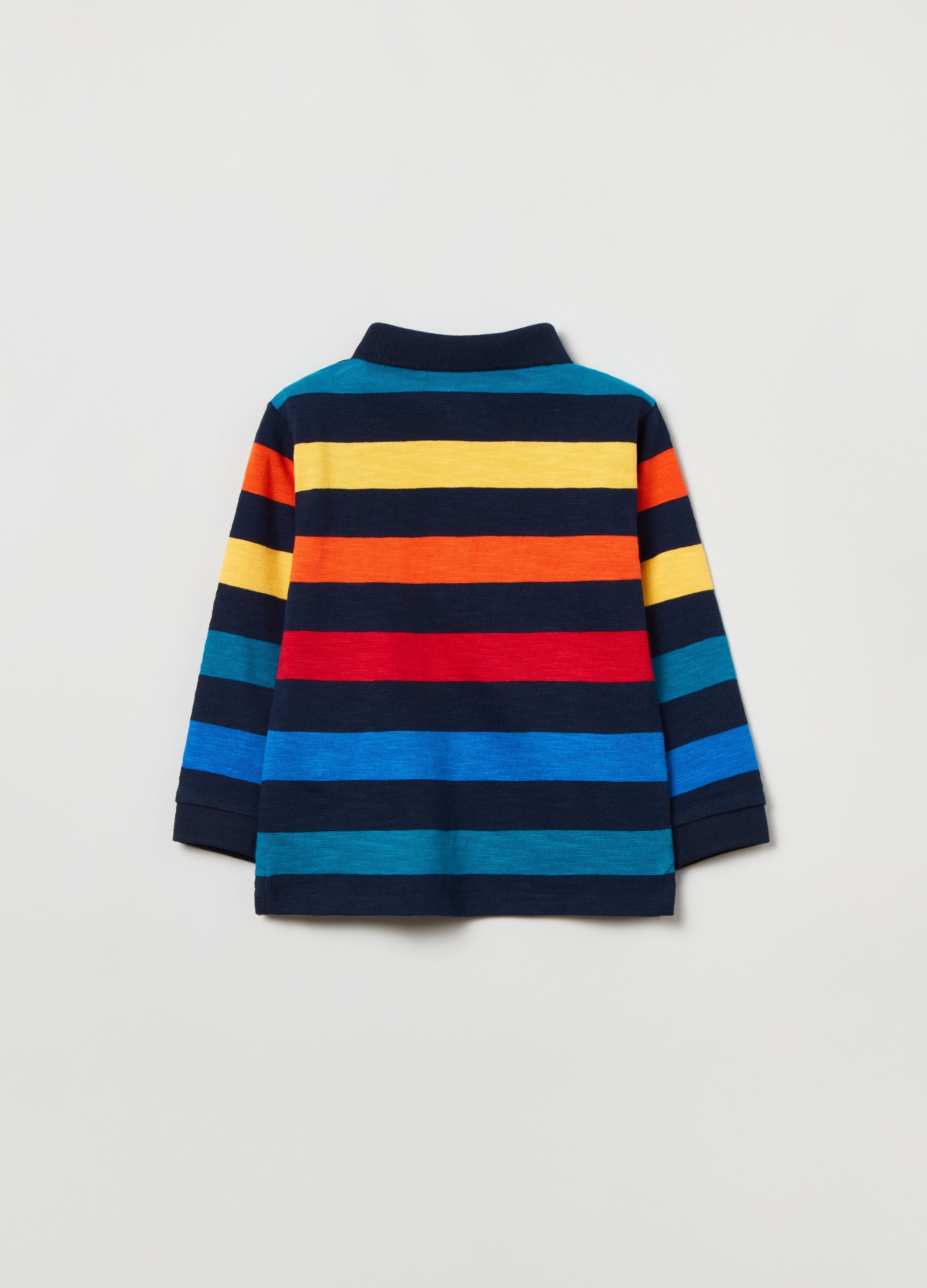 Ovs Long-Sleeved Cotton Polo Shirt