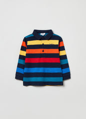 Ovs Long-Sleeved Cotton Polo Shirt