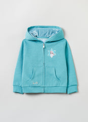 Full-Zip Sweatshirt With Hood And Frozen Elsa Patch