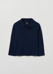 Ovs Long-Sleeved Cotton Polo Shirt