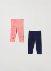Ovs Two-Pack Leggings In Stretch Cotton