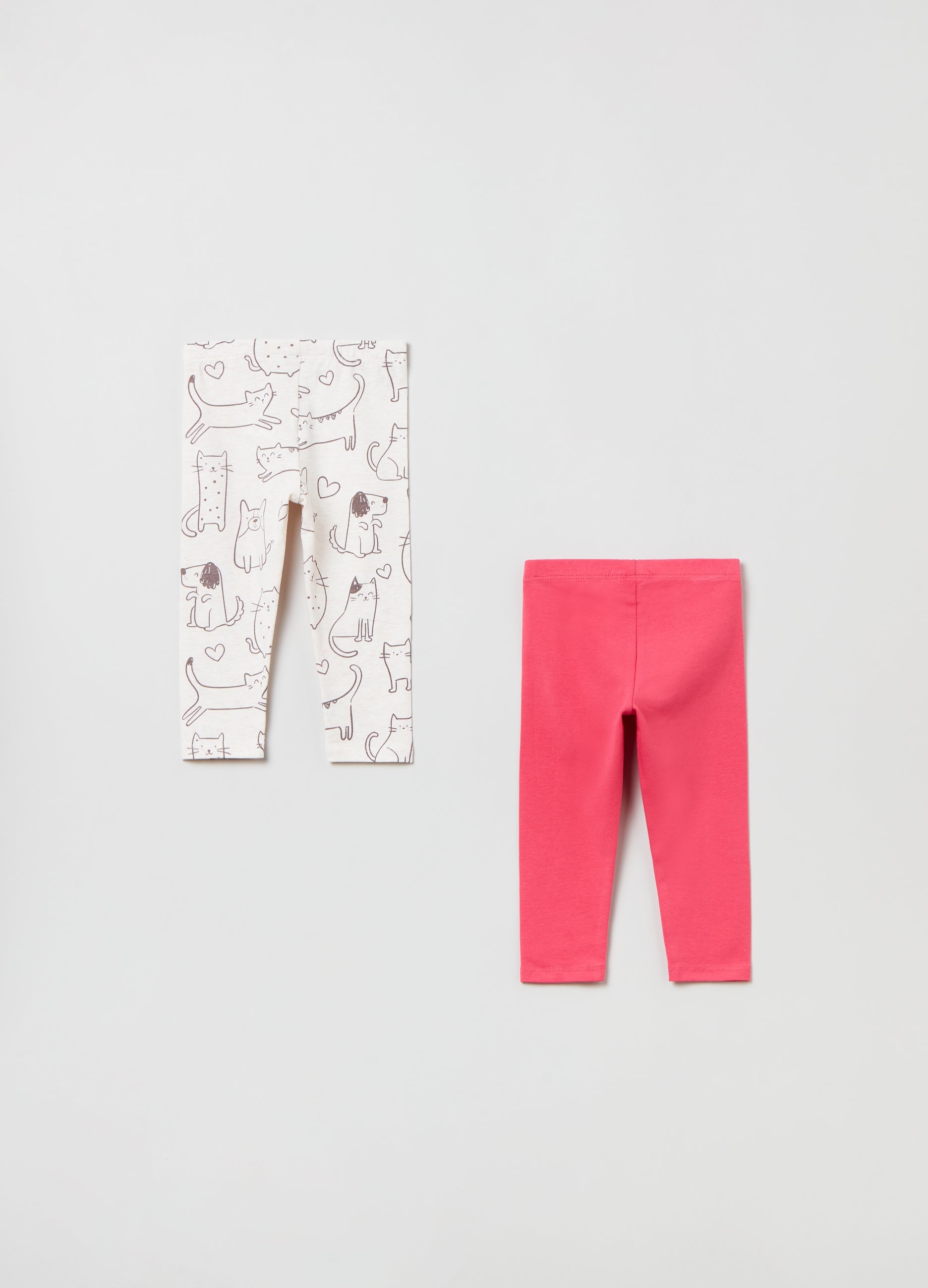 Ovs Two-Pack Leggings In Stretch Cotton