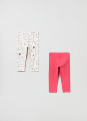 Ovs Two-Pack Leggings In Stretch Cotton