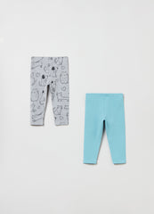 Ovs Two-Pack Leggings In Stretch Cotton