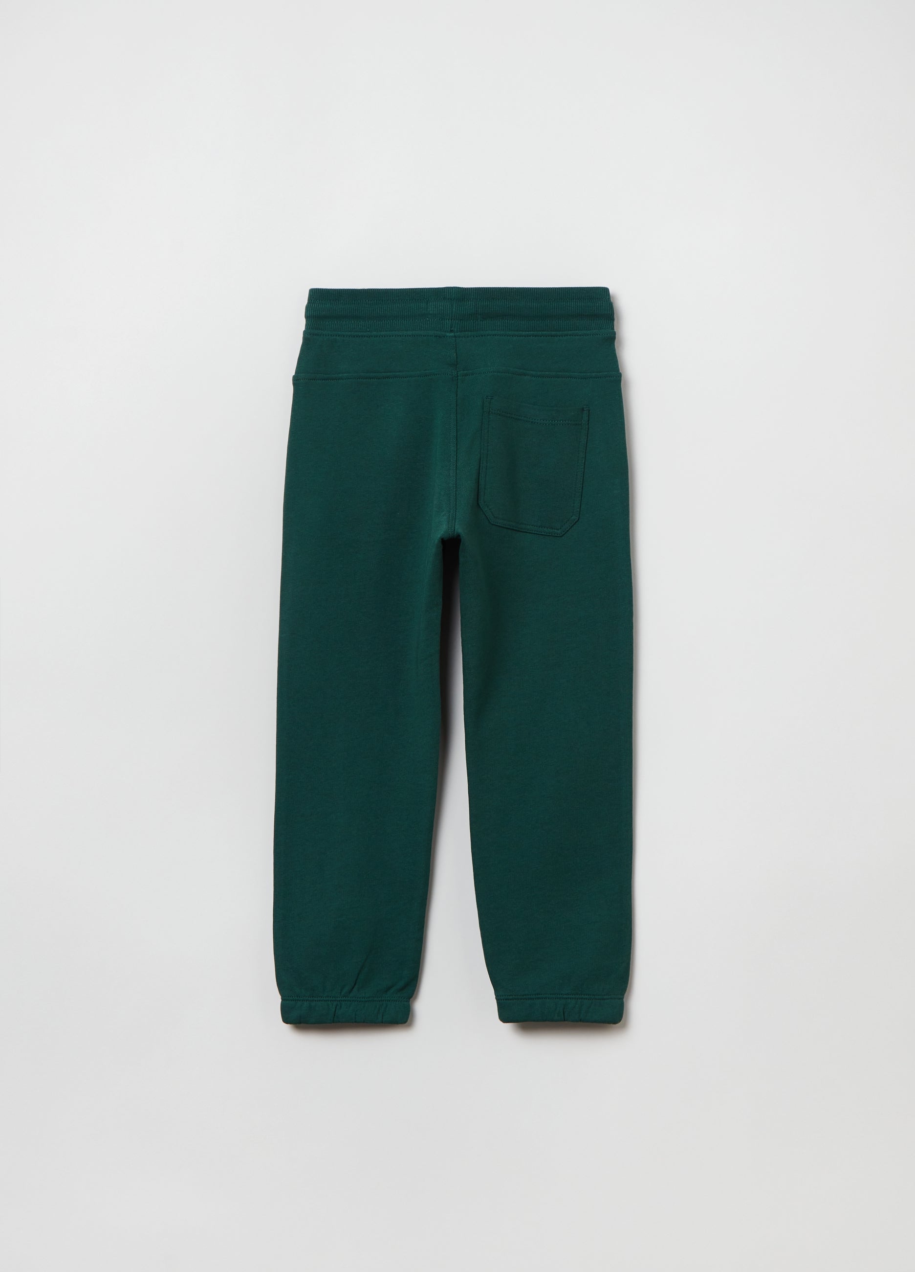 Ovs Fleece Joggers With Drawstring And Print