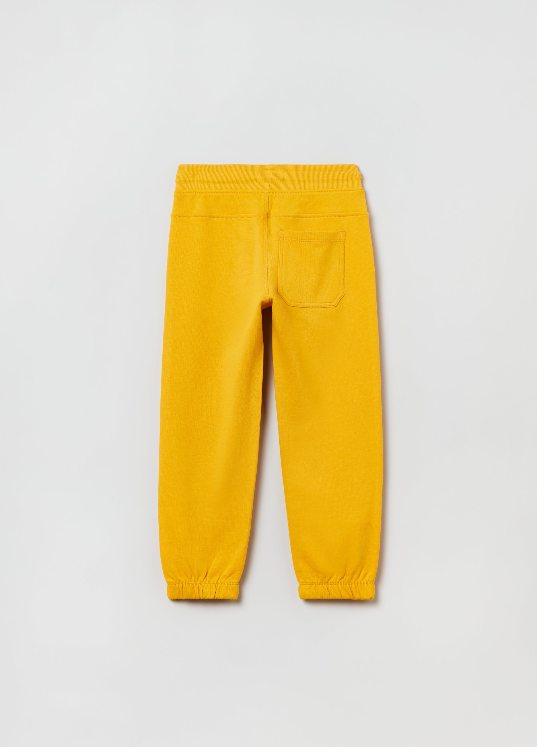 Ovs Fleece Joggers With Drawstring And Print