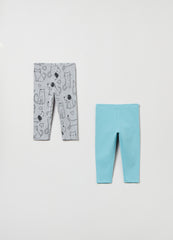 Ovs Two-Pack Leggings In Stretch Cotton