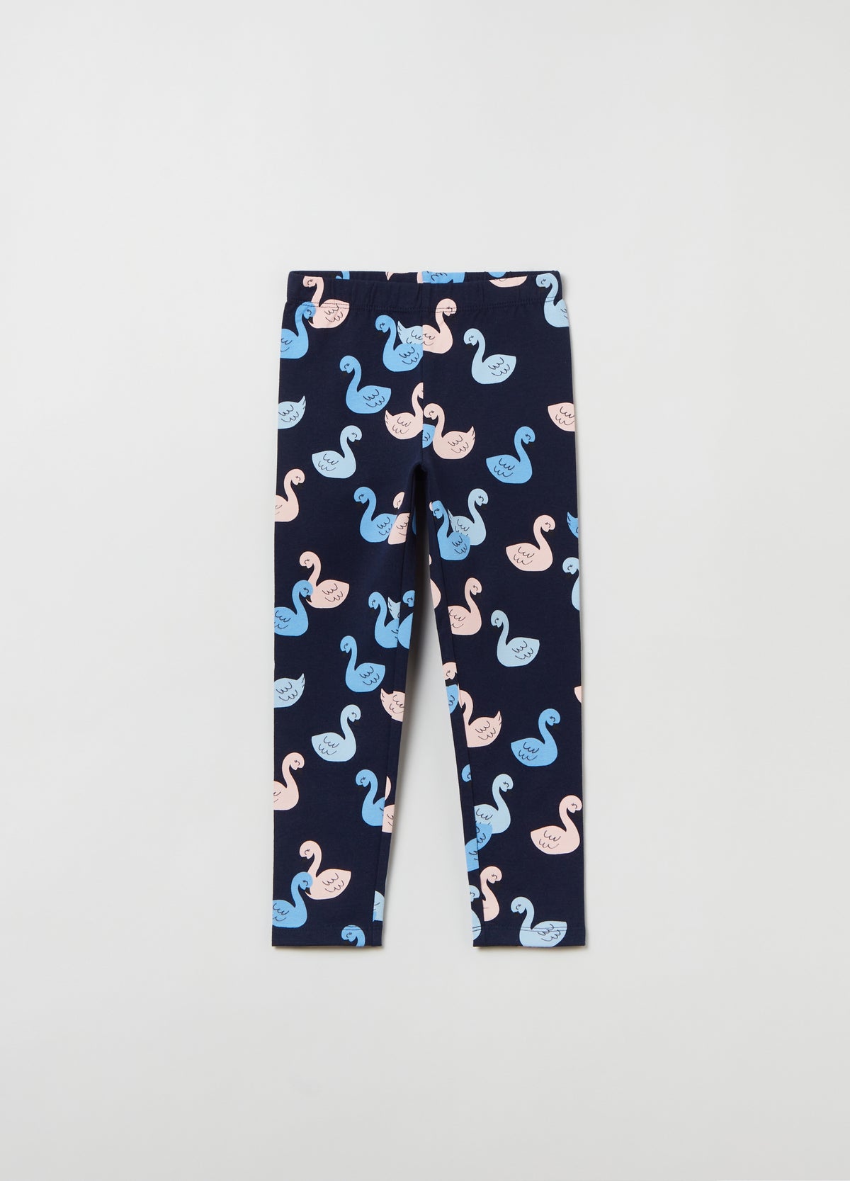 Ovs Leggings With All-Over Swans Print