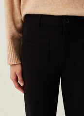 Flare-Fit Trousers With Pockets