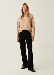 Flare-Fit Trousers With Pockets