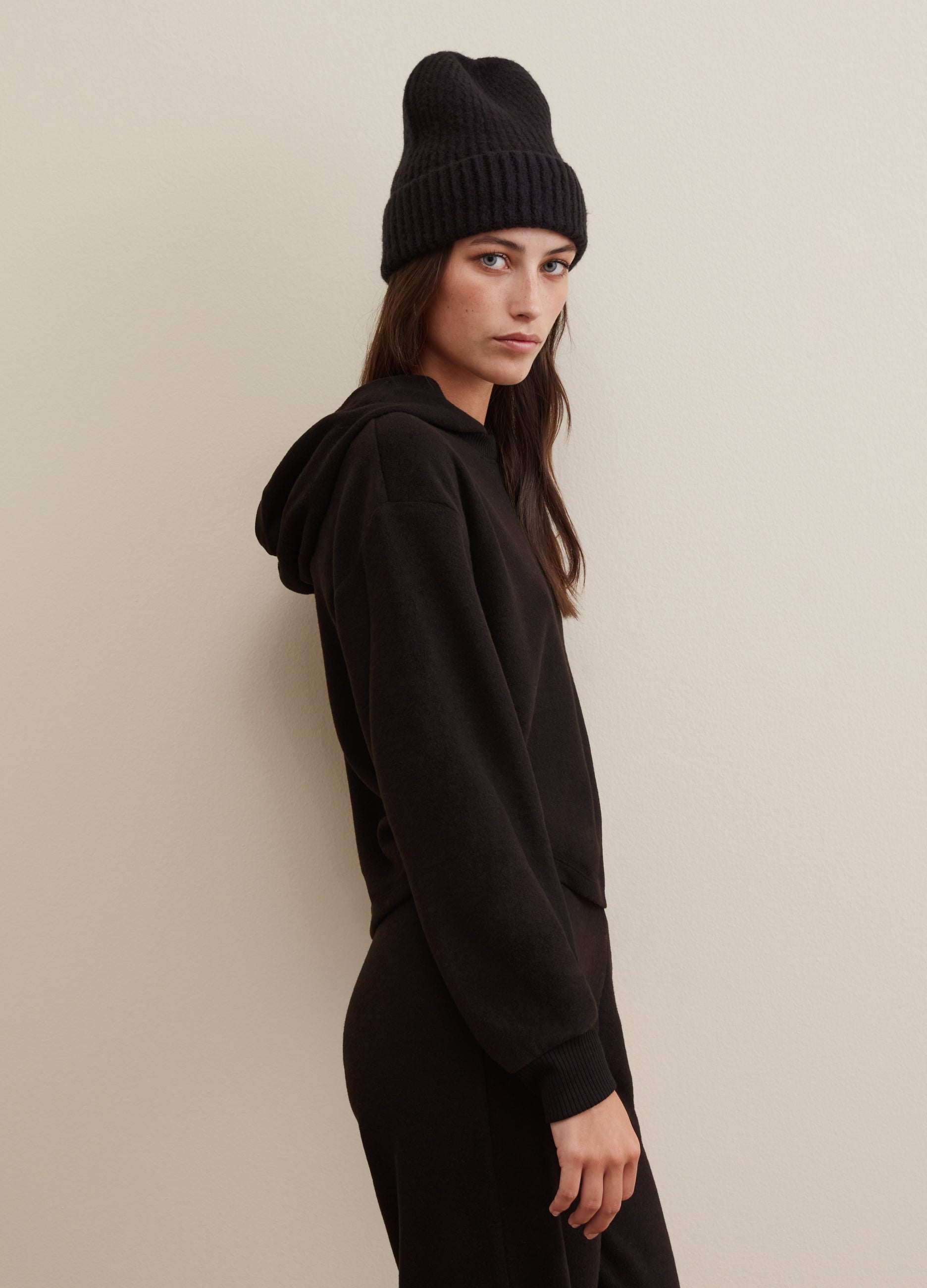 Hoodie With V Detail