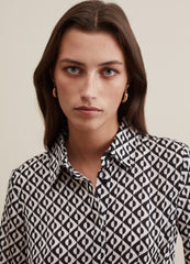 Blouse With Optical Print
