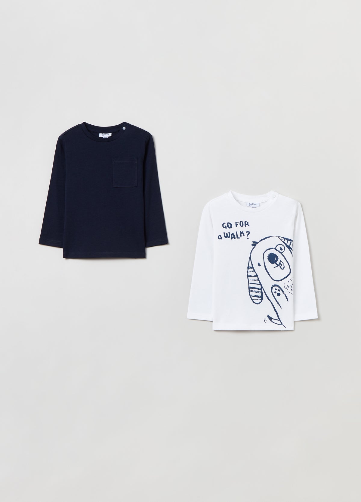 Ovs Two-Pack T-Shirts With Long Sleeves