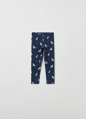 Ovs Printed Stretch Cotton Leggings