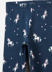 Ovs Printed Stretch Cotton Leggings