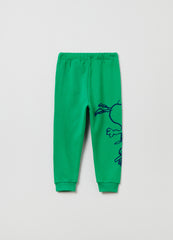 Ovs Fleece Joggers With Snoopy Print