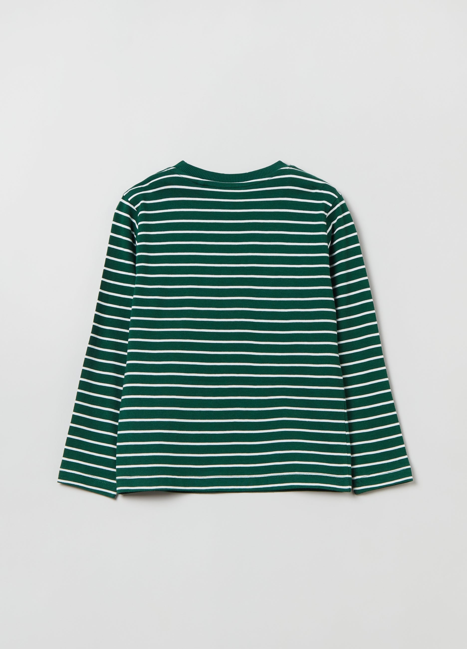 Ovs Long Sleeved T-Shirt With Striped Pattern
