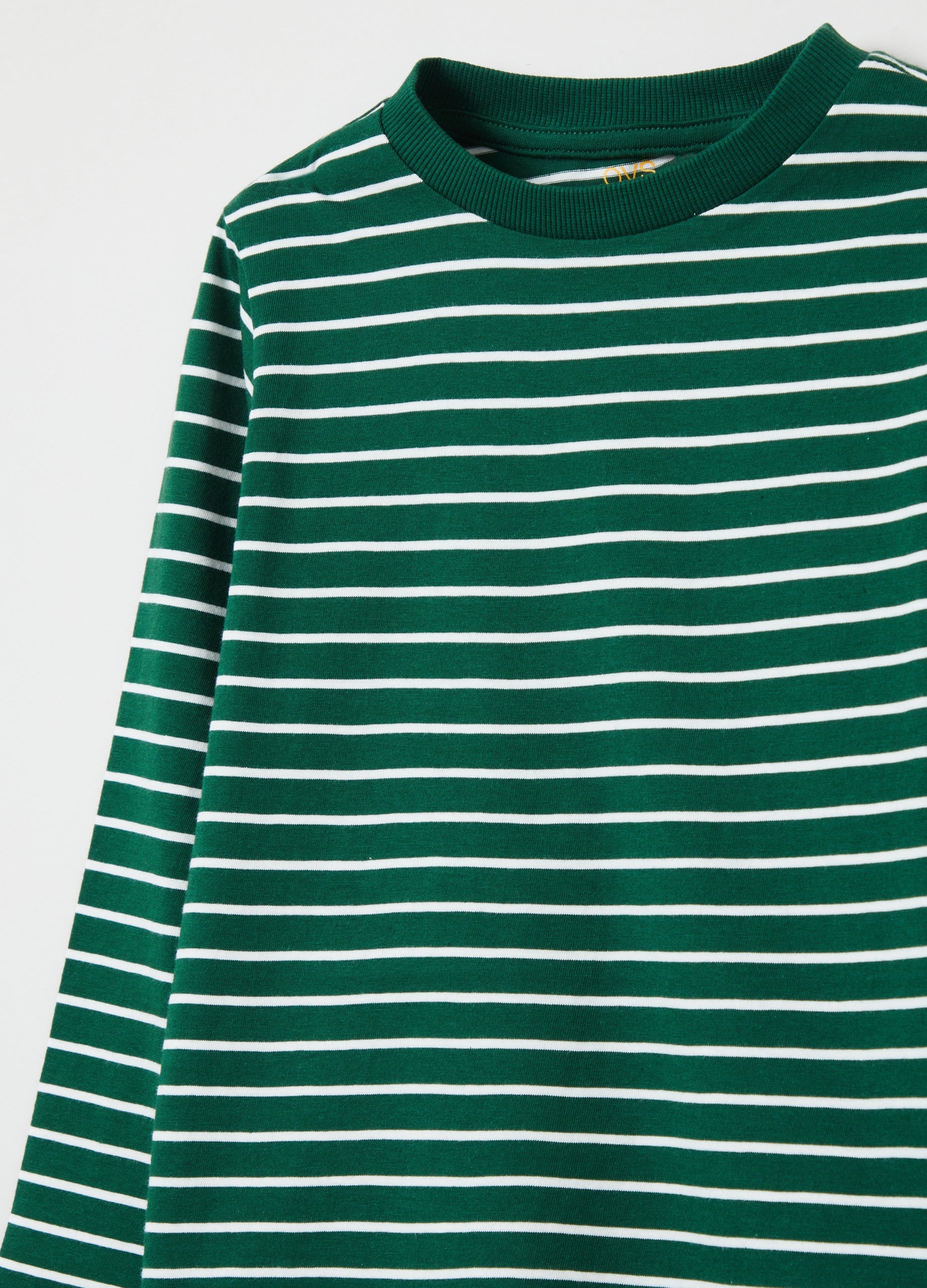 Ovs Long Sleeved T-Shirt With Striped Pattern