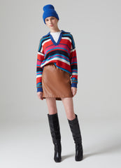 Glossy-Effect Miniskirt