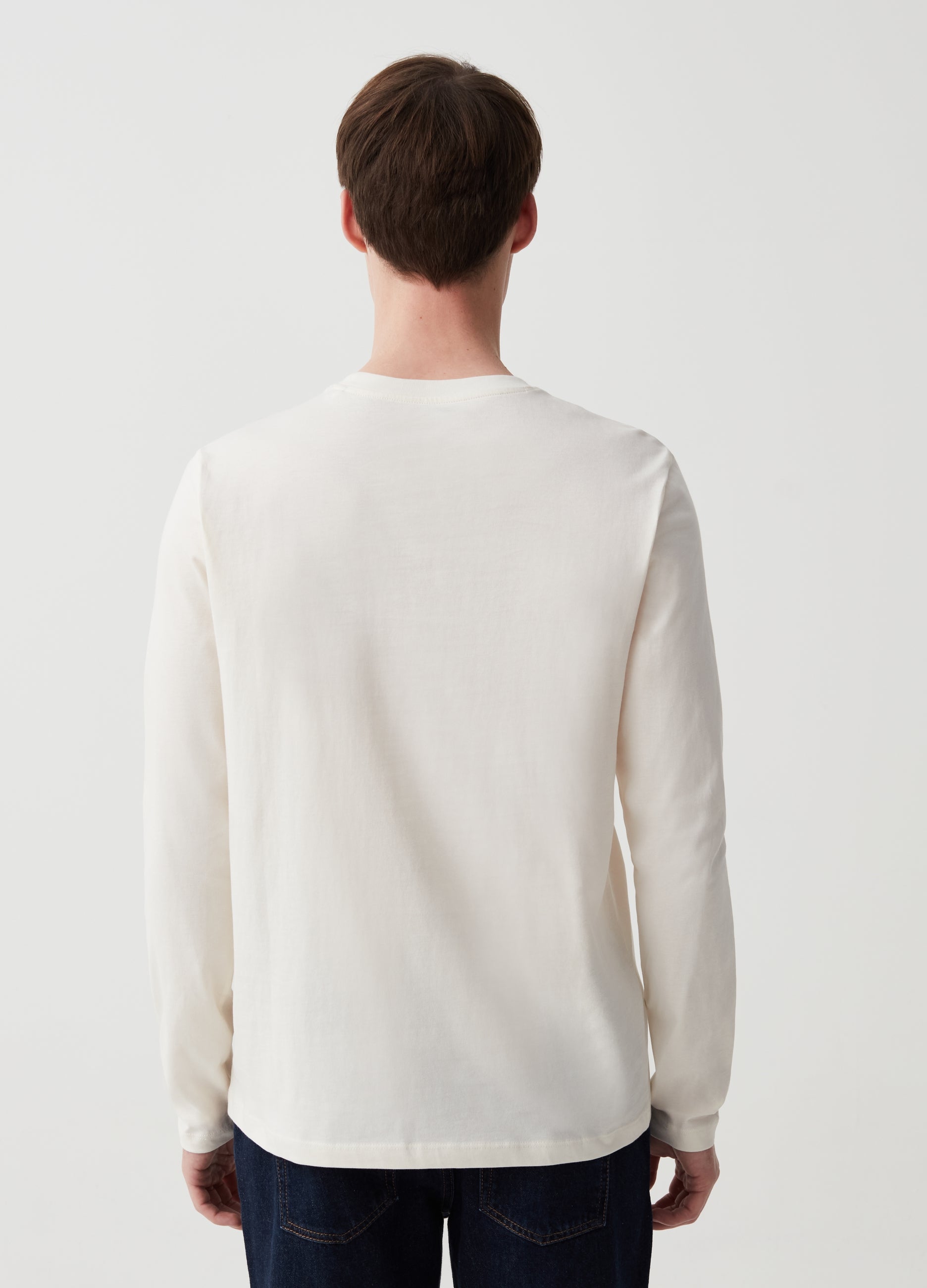 Ovs Long-Sleeved Crew Neck T-Shirt